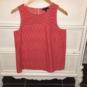 Jcrew Eyelet Sleeveless Top